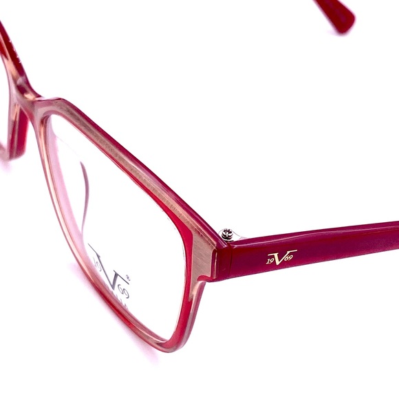 Versace 1969 Eyeglasses Acetate & Steel inRed & Matt Gold New from Optician’s - Picture 7 of 12